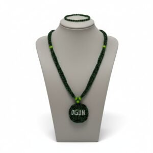 Consecrated Ogun Beads (Ileke & Ide) – Sacred Ògún Protection Necklace & Bracelet